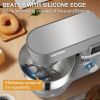 660W Stainless Steel Bowl Electric Dough Mixer with 6 Speeds LCD Screen Timing