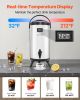 Insulated Beverage Dispenser for Hot & Cold Drinks 2.4 Gal Stainless Steel