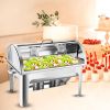 SOGA 4X 9L Stainless Steel Full Size Roll Top Chafing Dish