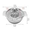 1pc Stainless Steel Lemon Squeezer; Juicer For Oranges Lemons Fruit; Portable Orange Juicer