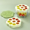 Creative Bear Ice Tray Ice Ball Ice Cream Baseball Mold; Plastic Ice Storage Ice Making Box 6.29*4.33in