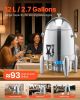 Stainless Steel Hot Tea & Cold Drink Dispenser 2.7 Gal Beverage Dispenser