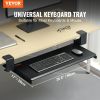 VEVOR Keyboard Tray Under Desk, Pull out Keyboard/Mouse Tray Under Desk with Sturdy No-drill C Clamp Mount