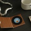 6pcs Coasters With Gift Box; Vinyl Record Coasters For Drinks Novelty ; Funny Absorbent Retro Style Home Decor; Hot Coffee Cup Placement