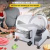 VEVOR 240W Commercial Meat Slicer, Electric Deli Food Slicer, 10" Carbon Steel Blade Electric Food Slicer, 350-400RPM Meat Slicer
