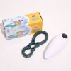 Kitchen Electric Can Opener Push Button - Smooth Edge, Food-Safe and Battery Operated Handheld Can Opener  with Manua