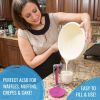 Pancake Batter Dispenser Perfect Pancakes, Cupcake, Waffle, Muffin Mix, Crepe & Cake - Easy Pour Baking