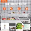 VEVOR Refrigerated Condiment Prep Station  2 1/3 Pans & 4 1/6 Pans