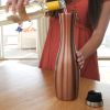 Stainless Steel Carafe and Wine Glass Set, Steel