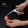 Shrimp Peeler  Portable Stainless Steel Shrimp Deveiner Lobster Practical Fishing Knife Tools