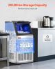 Commercial Ice Maker Freestanding Cabinet Machine 80lbs/24H 36 Ice Cubes