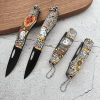 4pcs Folding Fruit Knife Stainless Steel Paring Knife Sharp Safe Portable Folding Knife Key Field Camping Knife