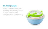 Spina | Easy-To-Use Salad Spinner  Lettuce Spinner | Colander with Collapsible Handle |  Green