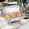 SOGA Triple Tray Stainless Steel Chafing Catering Dish Food Warmer