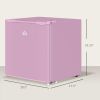 HOMCOM 1.1 Cu.Ft Countertop Mini Freezer, Compact Upright Freezer with Removable Shelves, Pink