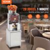 VEVOR Commercial Orange Juicer, 120W Automatic Feeding Juice Extractor with Water Tap, Stainless Steel Juicer Machine 25 Oranges/Minute