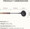 WANGYUANJI lron Spoon Soup Ladle Tool,14.3" Premium lron Spoon - Durable and Versatile Cooking Utensil, Ban Sale on Amazon