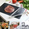 Defrosting Tray for Frozen Meat Rapid and Safer Way of Thawing Food Large Size Defroster Plate Thaw by Miracle Natural Heating A Pack