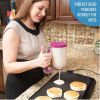 Pancake Batter Dispenser Perfect Pancakes, Cupcake, Waffle, Muffin Mix, Crepe & Cake - Easy Pour Baking