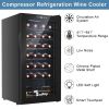 28 Bottle Mini Fridge Bar Wine Cooler Cabinet Beverage Refrigerator XH