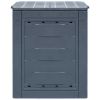 Garden Composters 3 pcs Gray 23.6"x23.6"x28.7" 206.1 gal