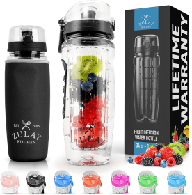 Portable Water Bottle with Fruit Infuser (Color: INFSR)