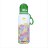 Golf Pattern Straw Lid Water Bottle; Flip & Sip Double Stainless Steel Thermal Insulation; Sports Bottle; Outdoor Mug