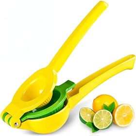Metal 2-In-1 Lemon Lime Squeezer (Color: Yellow-green)