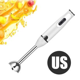 Hand Stick Handheld Immersion Blender Food Food Complementary Cooking Stick Grinder Electric Machine Vegetable Mixer (Color: White US Plug, Ships From: China)
