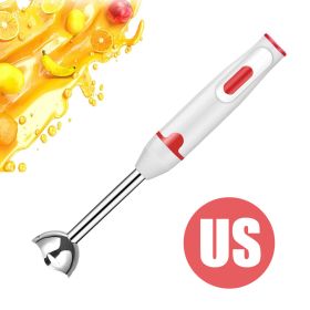 Hand Stick Handheld Immersion Blender Food Food Complementary Cooking Stick Grinder Electric Machine Vegetable Mixer (Color: Red US Plug, Ships From: China)