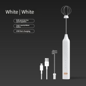 USB Portable Whisk Mixer (Color: White)