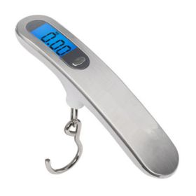 Digital Luggage Scale 50kg Portable LCD Display Electronic Scale Weight Balance Suitcase Travel Bag Hanging Steelyard Scale Tool (Color: 50KG-3, Ships From: China)