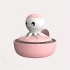Cartoon Octopus Pot Brush With Holder; Iron Sponges Scrubbers; Cleaning Ball