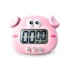 Kitchen Timer; Cute Cartoon Pig Electronic Countdown Timer; LCD Digital