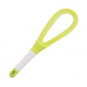 1pc Storeable And Foldable Household Multifunctional Manual Rotary Egg Beater (Color: Green)