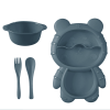 1pc Multi Functional Bear Shaped Dinner Plate Set