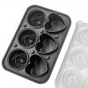 Ice Cube Tray; Rose Flower And Heart Shaped Ice Cube Mold; Food Grade Silicone Ice Ball Maker