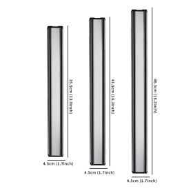 1pc Magnetic Knife Strips; Stainless Steel Magnetic Knife Bar - Use As Knife Holder; Knife Rack; Knife Strip; Kitchen Utensil Holder And Tool Holder (size: 16 Inch)