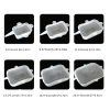 6pcs Rectangular Silicone Fresh-keeping Lid; Eco-friendly Reusable Food Covers For Bowls; Cups; Cans; Fit Different Sizes & Shapes Of Container; Dishw