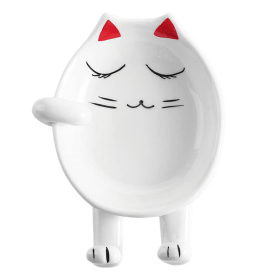Cat Spoon Rest; Ceramic Cute Spoon Holder Rest For Stove Top (Style: Set B)