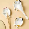 Cat Spoon Rest; Ceramic Cute Spoon Holder Rest For Stove Top