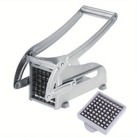 1pc French Fry Cutter; Commercial Restaurant French Fry Cutter Stainless Steel Potato Cutter Vegetable Potato Slicer With Suction Feet Cutter Potato H (Style: Potato Slicer)