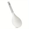 1pc New Multi-functional Large Filter Spoon Kitchen Long Handle With Clip Filter Spoon Household Dumpling Glutinous Rice Ball Colander