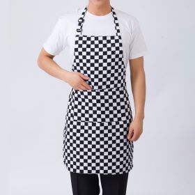 1pc Adjustable Half-length Adult Apron Striped Restaurant Chef Apron Outdoor Camping BBQ Picnic Kitchen Cook Apron With 2 Pockets; Kitchen Accessories (Color: D., size: PJL-536)