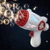 1pc, Bubble Gun, Electric Automatic Soap Rocket Bubble Machine, Portable Outdoor Party Gifts, Wedding Party Supplies, LED Light Blower Playthings