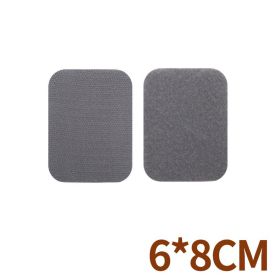 10 Pairs Sofa Cushion Sheet Sticker Pads With Adhesive Gadgets Home Accessories Hook Loop Strips For Rug Couch Utensils Tools (Color: Grey  - 6x8cm)
