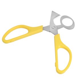 HILIFE Multifunction Cigar Cutters Quail Egg Shell Scissors Rust Resistant Stainless Steel Blade Kitchen Tools Durable (Color: Yellow)