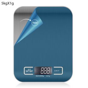 1pc 10KG/5KG Kitchen Scales Stainless Steel Weighing For Food Diet Postal Balance Measuring LCD Precision Electronic (size: 5KG)
