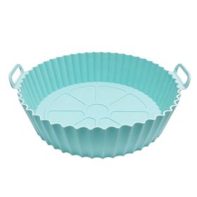 Reusable Air Fryer Liners; Silicone Air Fryer Basket Air Fryer Accessories (Color: 1PCS Light Blue)