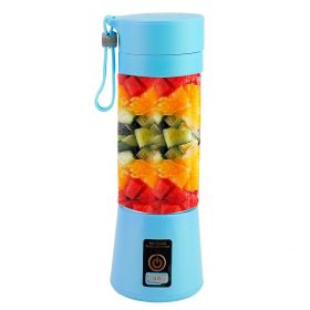 USB Portable Juicer Blender Rechargeable (Color: Blue)
